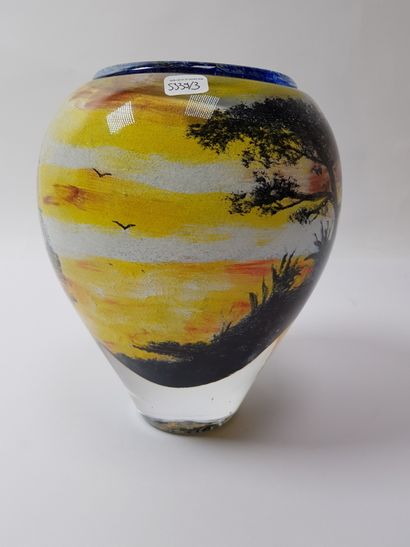 NOVARO Jean-Claude (1943-2015)

Glass vase...