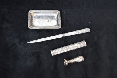 Set of toiletry silver mounting style LXVI...