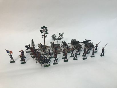 Strong set of lead soldiers of the French...