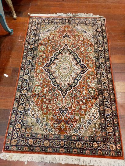 Two large carpets in the Chinese style, blue...