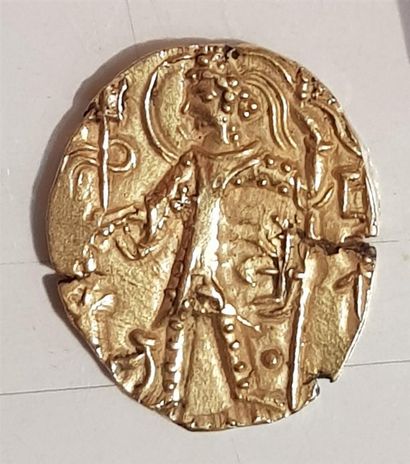Gold coin with Byzantine decoration

Weight...