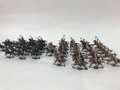 Large lot of lead soldiers of the French...