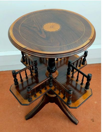 Pedestal table with a cruciform baluster,...