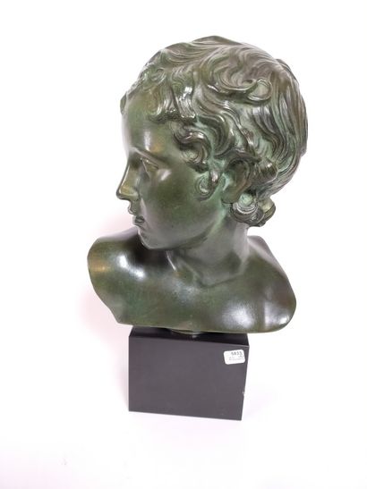 Modern school 

Bust of a child with green...
