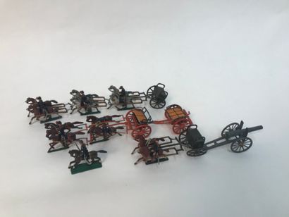 Lot of lead soldiers including three sets...