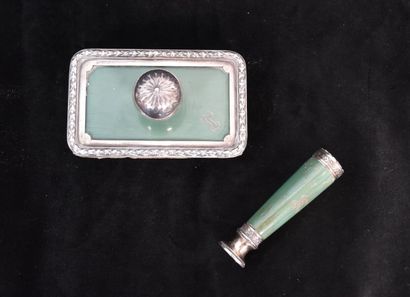 Set of toiletry silver mounting style LXVI...
