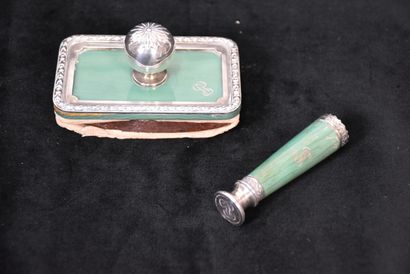 Set of toiletry silver mounting style LXVI...