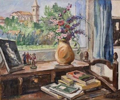 BIZET André (1888-1970)

By the window

Oil...