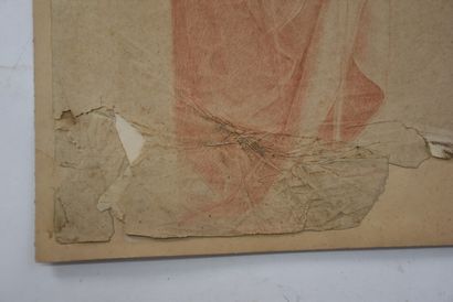 French school XVIII

Stue of a saint 

Sanguine...