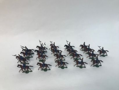 Two sets of cavalry, one Prussian from the...