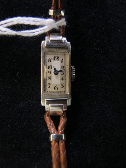 Ladies' watch in platinum, Art Deco peri...