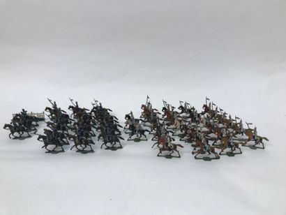 Large lot of lead soldiers of the French...