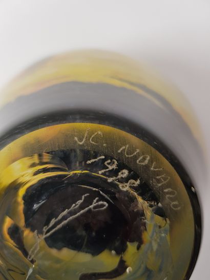 NOVARO Jean-Claude (1943-2015)

Glass vase...