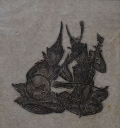 INDIA

Pair of stencils with figures

53,7...