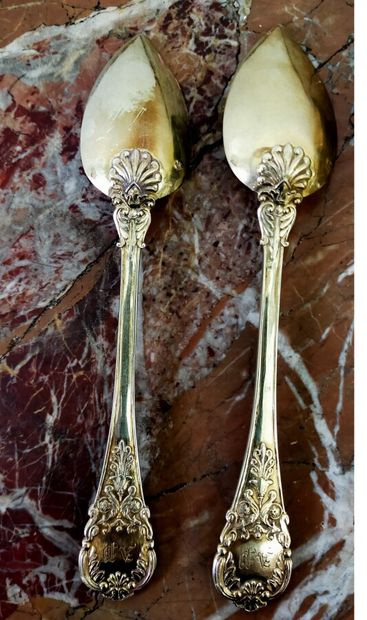 12 teaspoons in vermeil

Weight: 350 gr

Head...