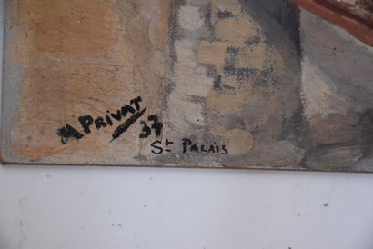 A. PRIVAT

Set of watercolors and 12 panels...