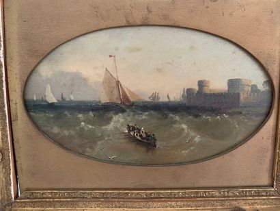 French school of the 19th century

The rowers

Oil...