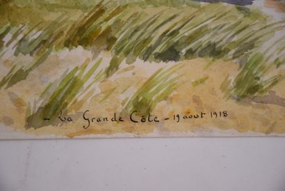 A. PRIVAT

Set of watercolors and 12 panels...