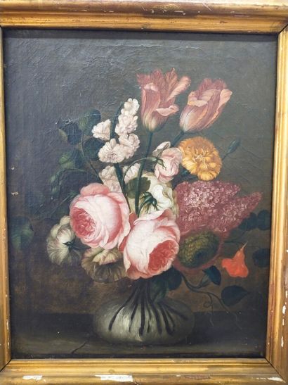 French school 18th century

Bunch of flowers

Oil...