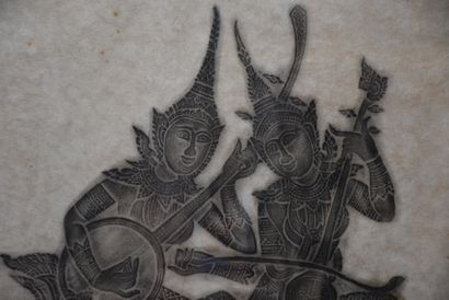 INDIA

Pair of stencils with figures

53,7...