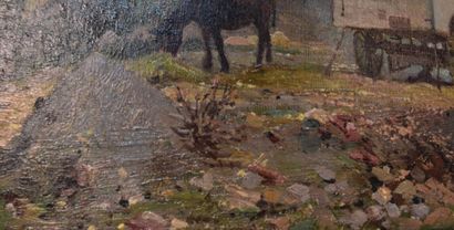 Modern school

The caravan

Oil on canvas

33...