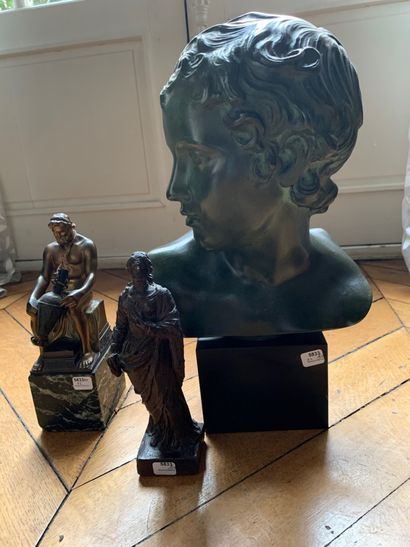 Modern school 

Bust of a child with green...