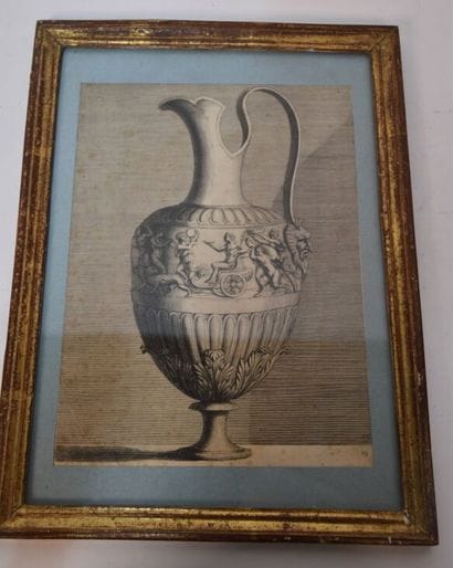 Louis XVI molded and gilded wood rod

36,5...