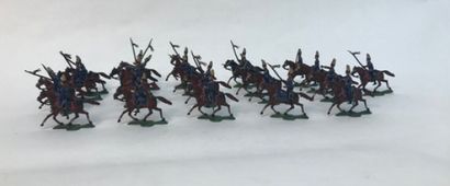 Two sets of cavalry, one Prussian from the...