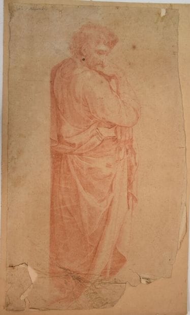 French school XVIII

Stue of a saint 

Sanguine...