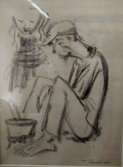 SAINT SAENS Marc (1903-1973)

Study of characters

Charcoal...