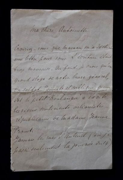 AUTOGRAPHES. PROUST (Marcel). Lettre a. s.,...