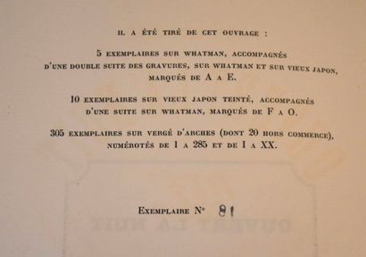 MORAND (Paul). Ouvert la nuit. Paris, Gallimard,...