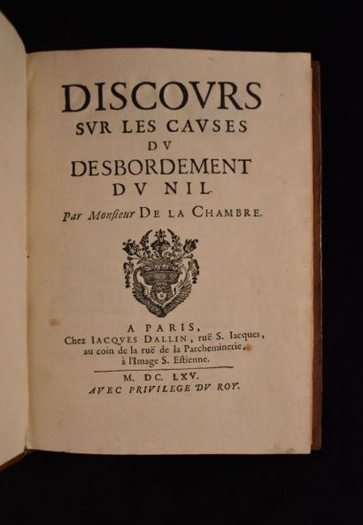 LA CHAMBRE (Marin CUREAU de). Discours sur...
