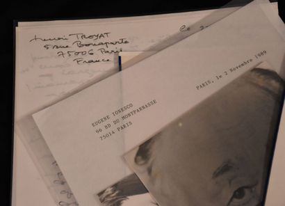 Littérature française. Ens. de lettres diverses...