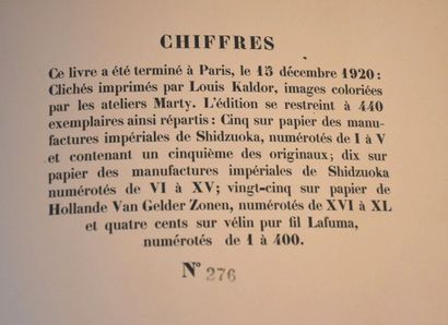 COCTEAU (Jean). Escales. Paris, La Sirène,...