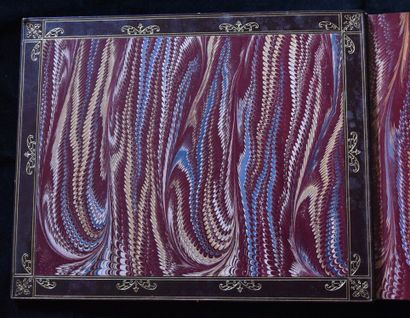 FAURE (Félix)]. Portefeuille in-folio, maroquin...