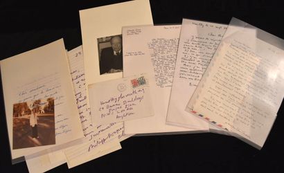 Littérature française. Ens. de lettres diverses...