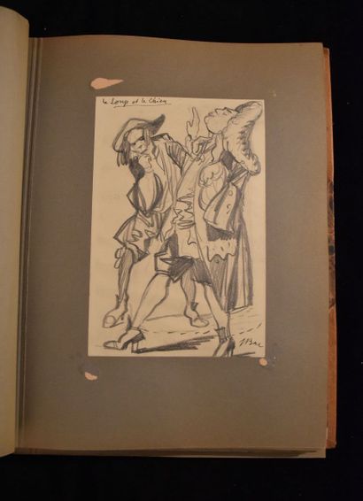 BAC (Ferdinand). Esquisses pour les Fables...