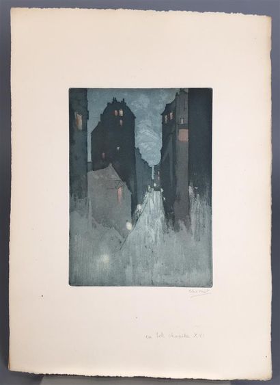 CHIMOT. Suite seule de 24 planches in-folio...