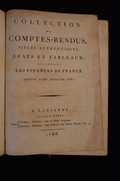 MATHON DE LA COUR. Charles-Joseph]. Collection...