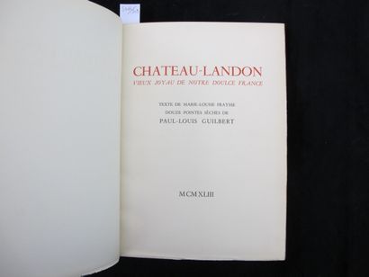 FRAYSSE (Marie-Louise). Château-Landon Vieux...
