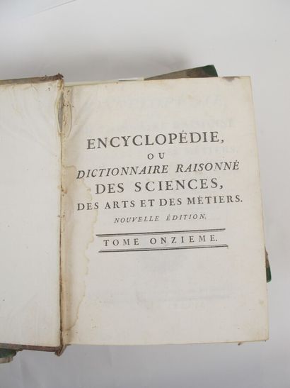 DIDEROT et D'ALEMBERT. Encyclopédie ou dictionnaire...