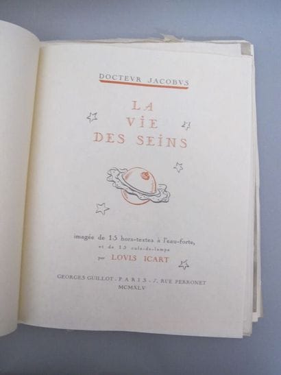 ICART JACOBUS (Docteur). La Vie des seins....