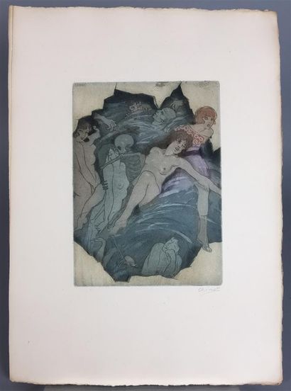 CHIMOT. Suite seule de 24 planches in-folio...