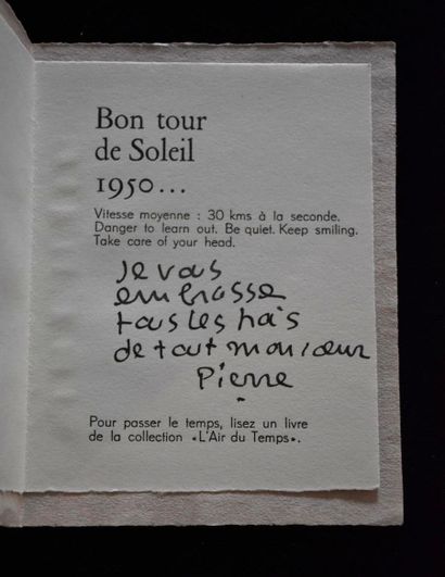 AUTOGRAPHES. BETTENCOURT (Pierre). 3 lettres...