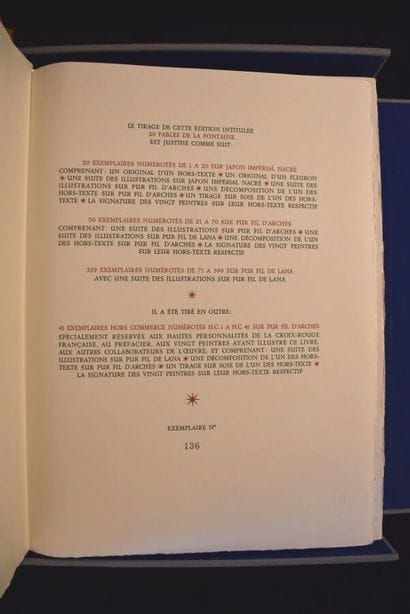 LA FONTAINE. 20 Fables. Monaco, Jaspar Polus...
