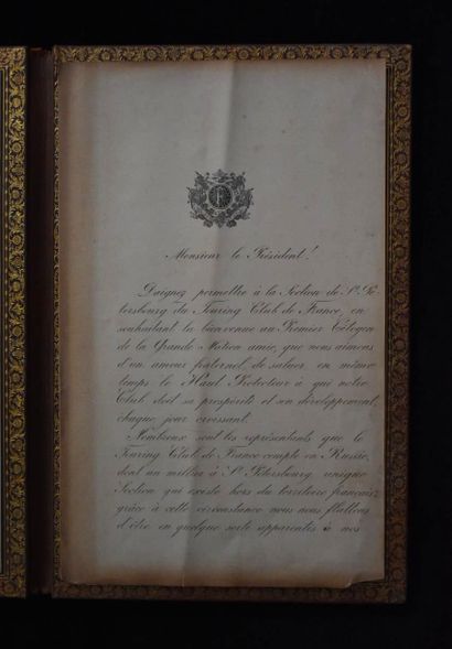 FAURE (Félix)]. Portefeuille in-folio, maroquin...