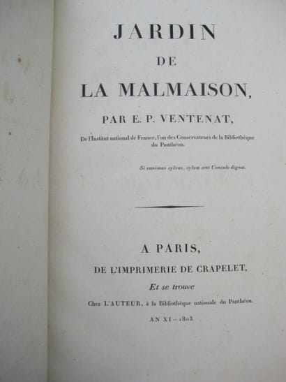 REDOUTÉ (Pierre-Joseph). VENTENAT (Étienne-Pierre)....