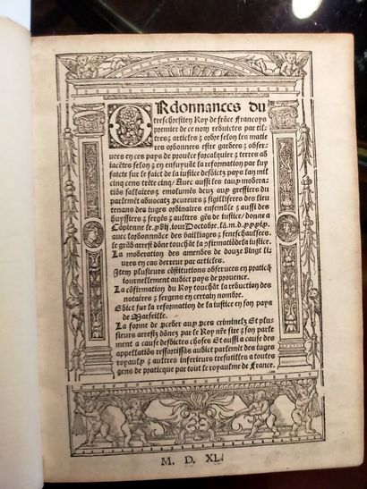 PROVENCE. Ordonnances du très chrestien Roy...