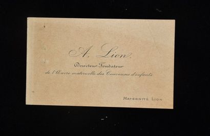 FAURE (Félix)]. CIAUDO. La Maternité Lion...